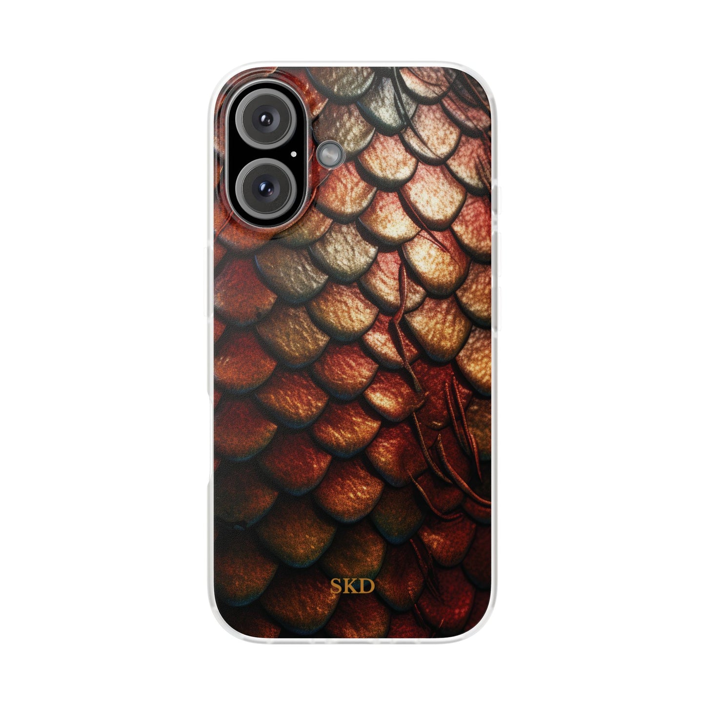 LIMITED EDITION: Enchanging Mystique |  Multi-Color Dragon Scale iPhone Case | Shock-Absorbing TPU Protective Cover, Slim & Wireless Charging Compatible, All iPhone Sizes