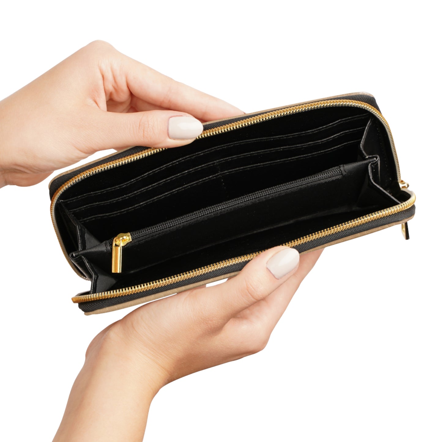 Tawny Reserve | Rich Amber Brown Zipper Wallet | Refined Everyday Luxury for the Modern Woman