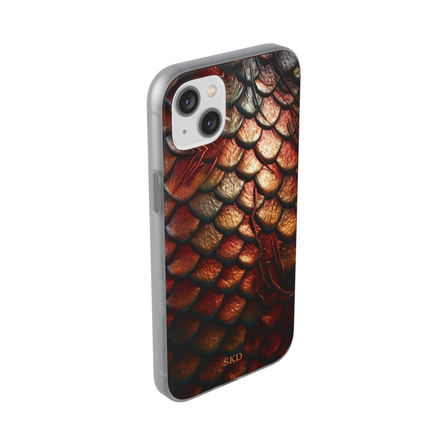LIMITED EDITION: Enchanging Mystique |  Multi-Color Dragon Scale iPhone Case | Shock-Absorbing TPU Protective Cover, Slim & Wireless Charging Compatible, All iPhone Sizes