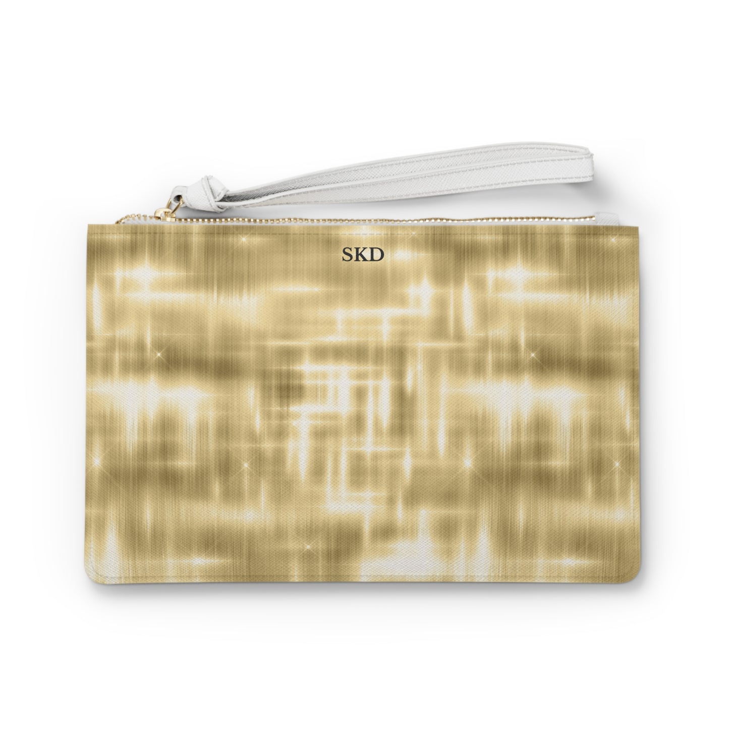 Collector's Vault: Aurum Gala | Glitter & Gold Smooth Clutch Bag | Radiant Showpiece for Grand Occasions