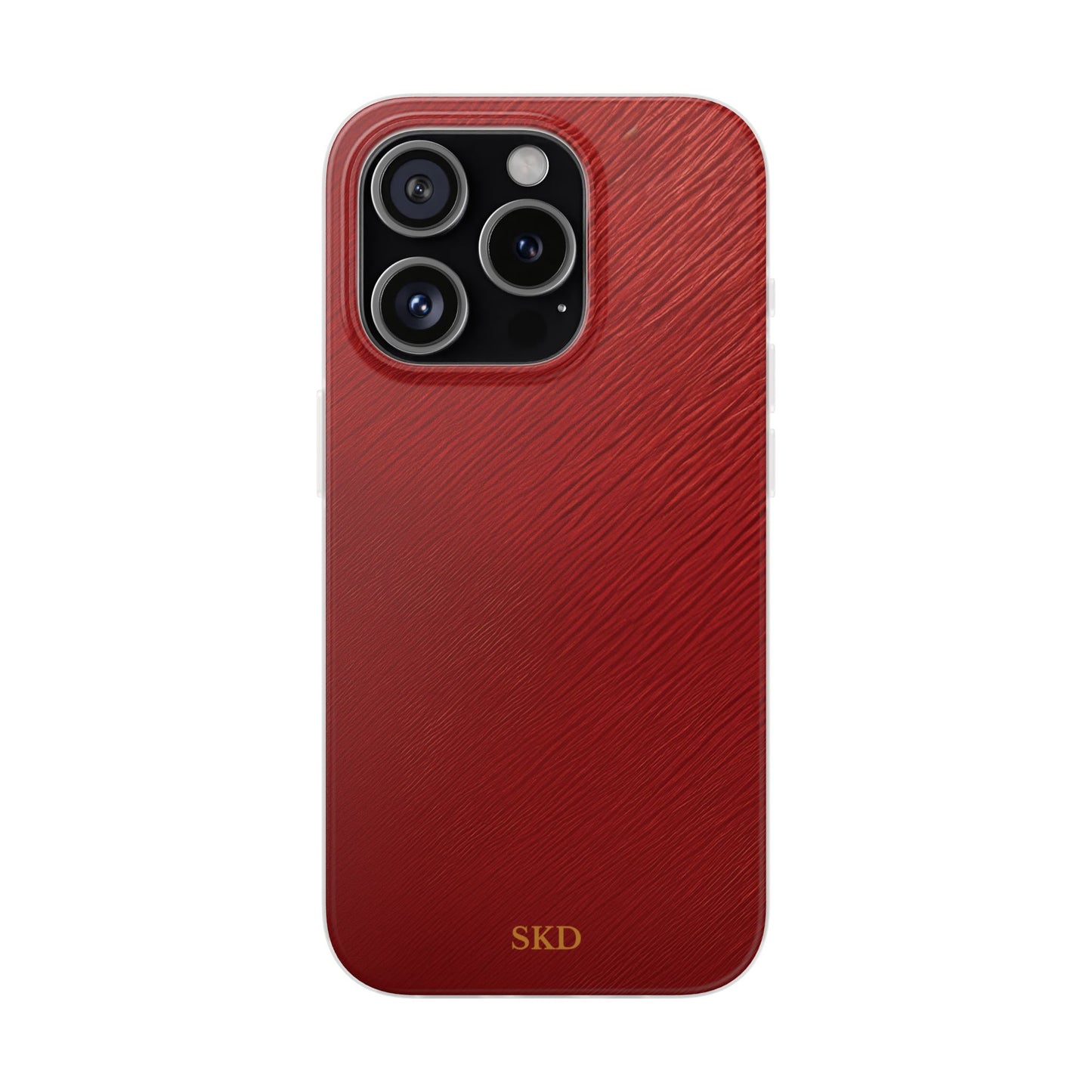 Crimson Reverie | Striking Dark Red iPhone Case | Shock-Absorbing TPU Protective Cover, Slim & Wireless Charging Compatible – Unique Tech Gift for All iPhone Sizes