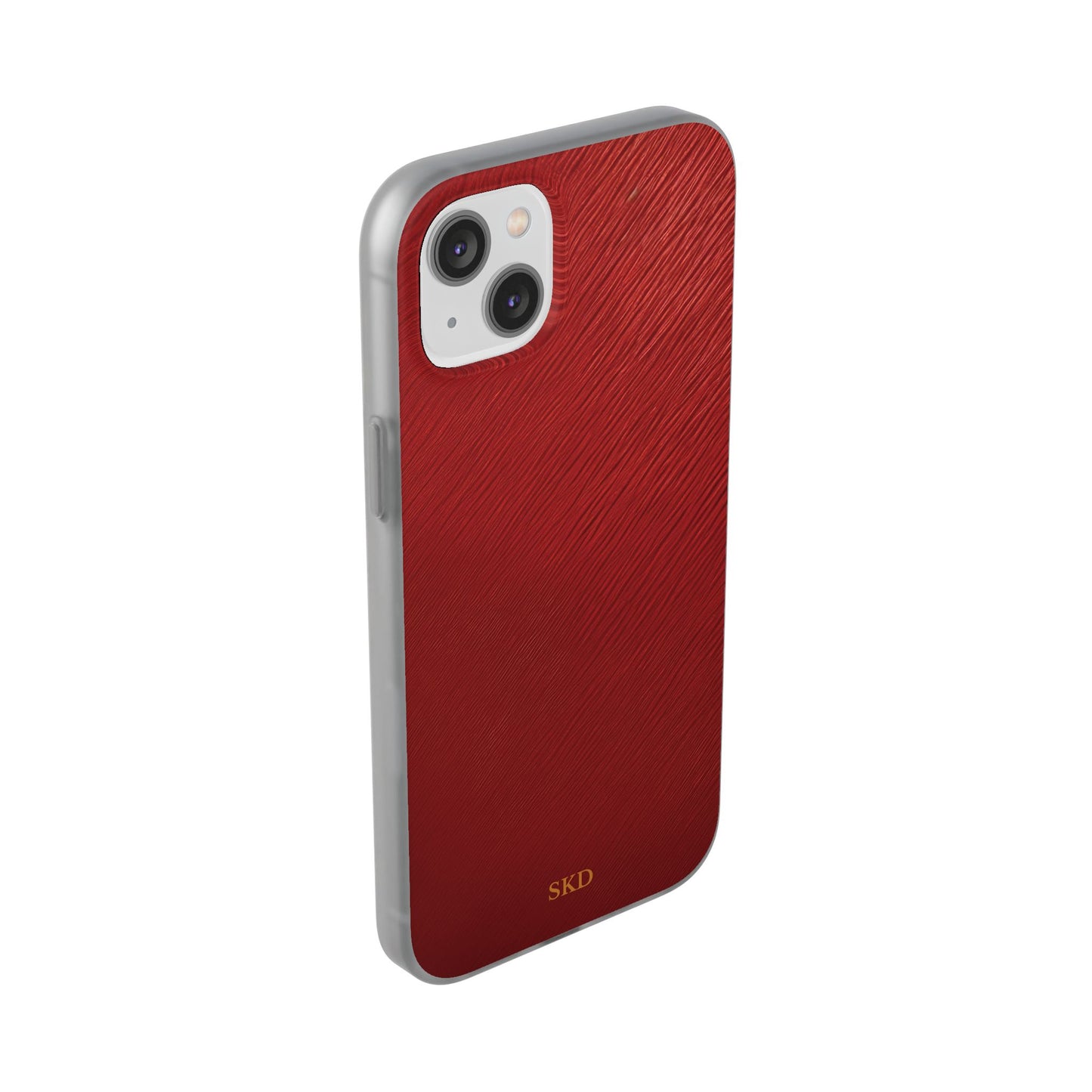 Crimson Reverie | Striking Dark Red iPhone Case | Shock-Absorbing TPU Protective Cover, Slim & Wireless Charging Compatible – Unique Tech Gift for All iPhone Sizes