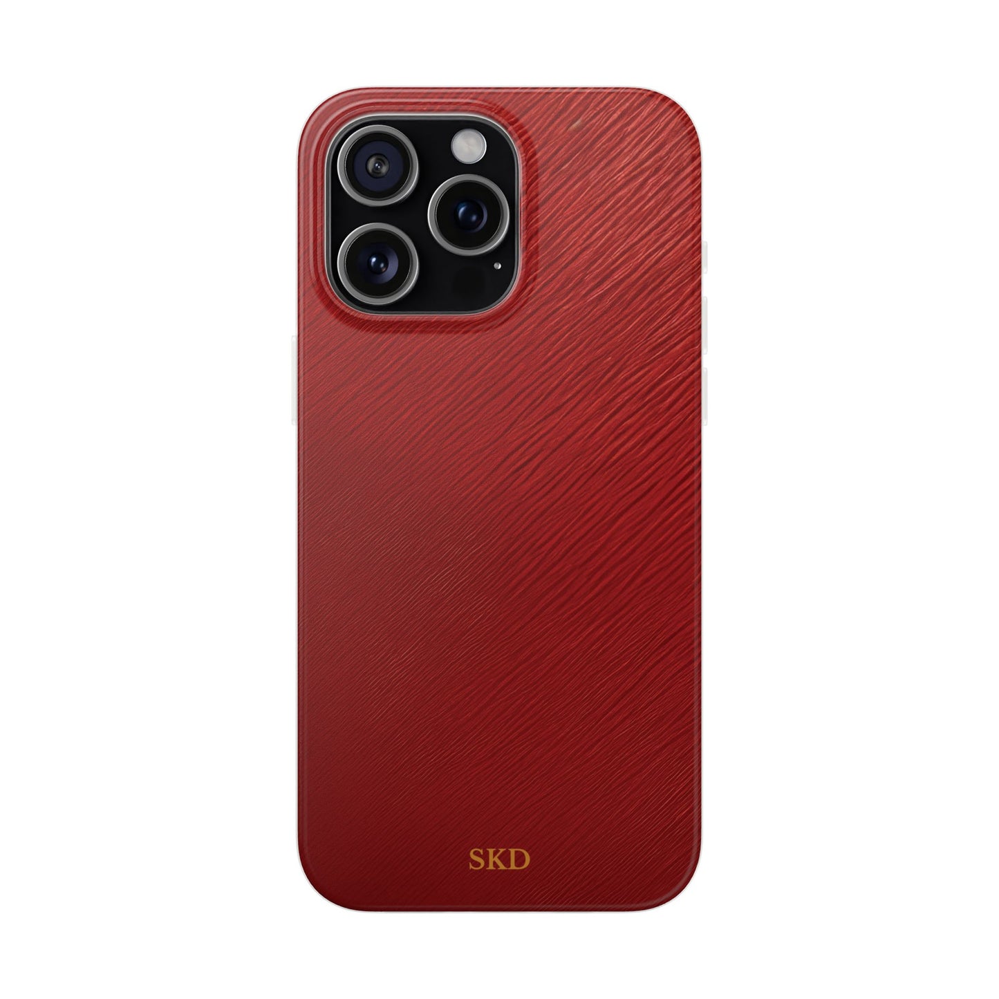 Crimson Reverie | Striking Dark Red iPhone Case | Shock-Absorbing TPU Protective Cover, Slim & Wireless Charging Compatible – Unique Tech Gift for All iPhone Sizes