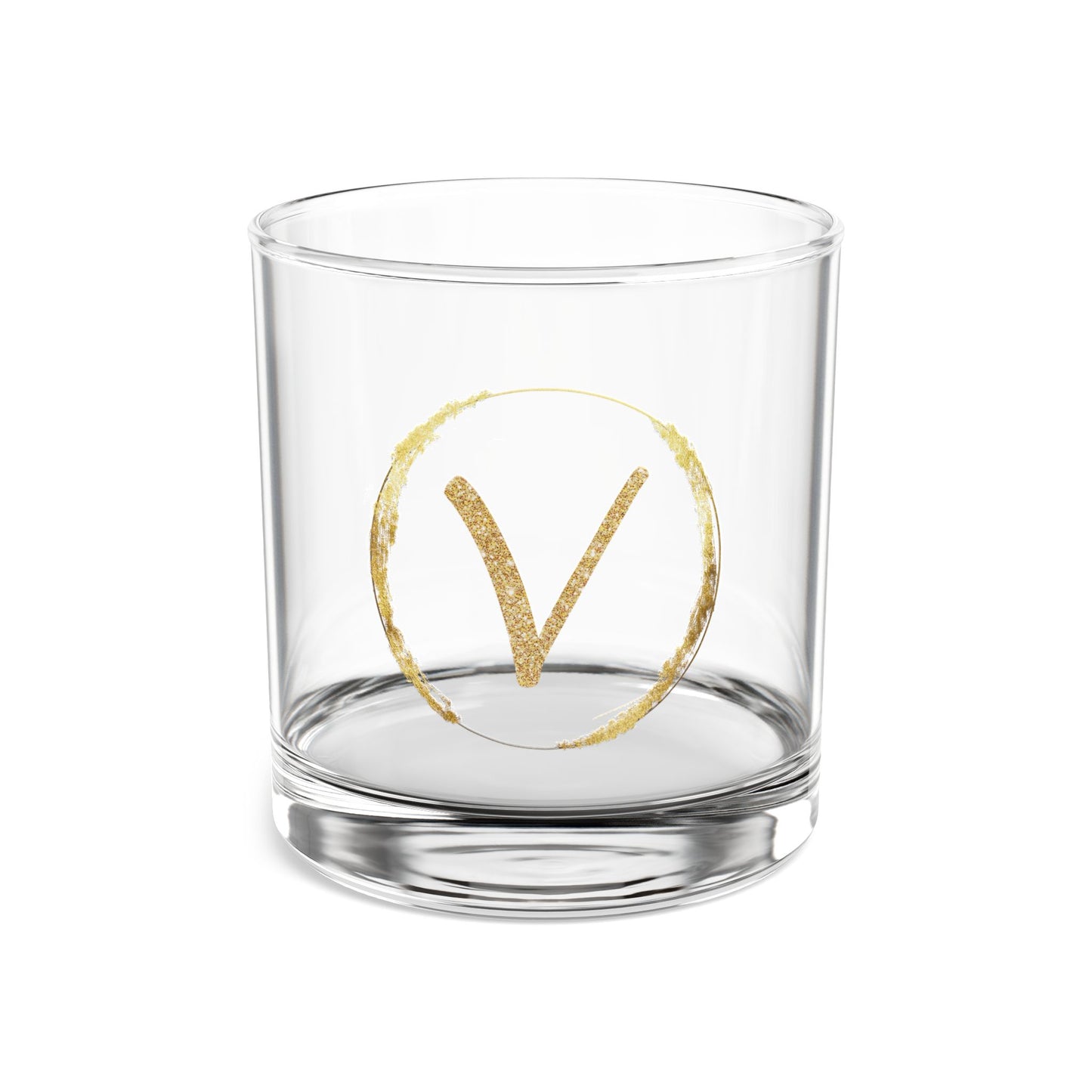 Letter V | 10oz Rocks Glass - Durable, BPA-Free, Made in the USA