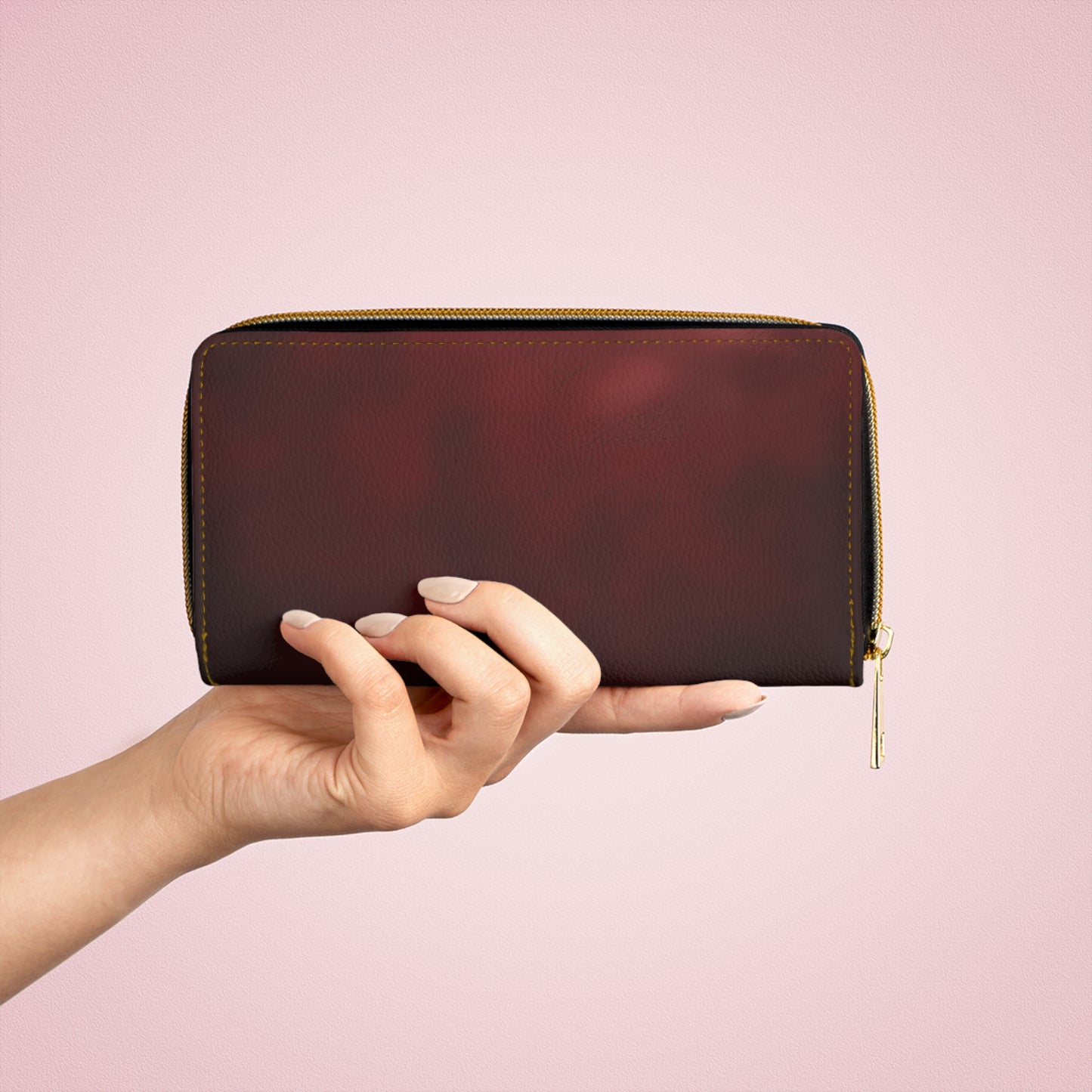 Vault Exclusive: Regal Garnet | Deep Burgundy Zipper Wallet | Elegant Statement for Refined Taste