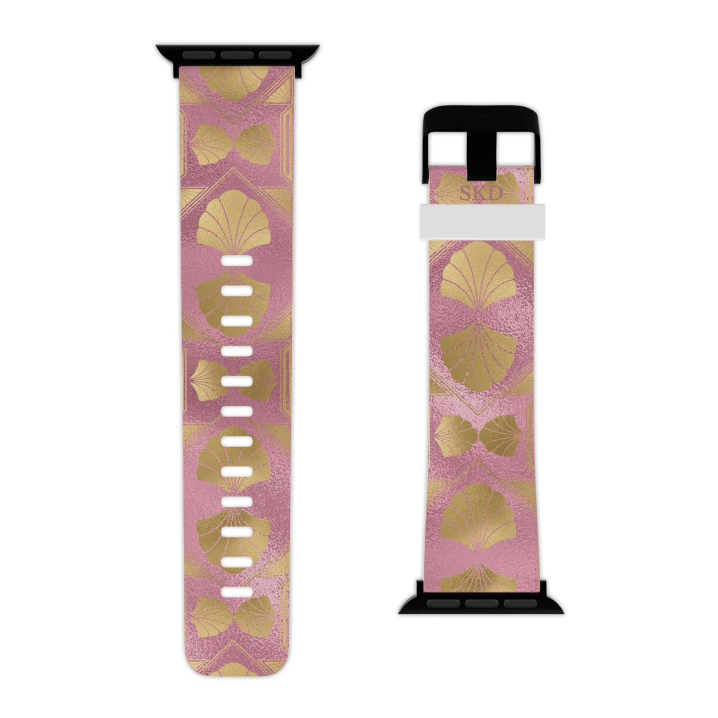 Collector's Vault: Blush Horizon | Digital Couture Pastel Pink Apple Watch Band | Adjustable Strap, Sweat-Resistant & Compatible with All Series