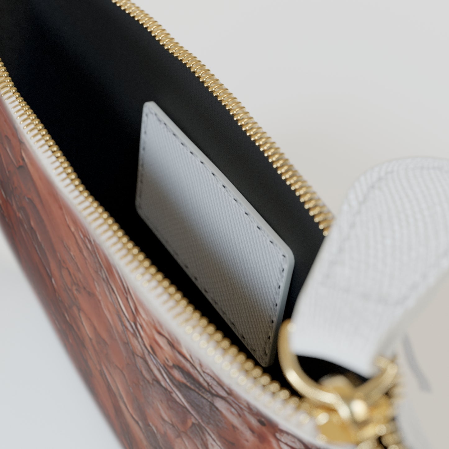 Collector's Vault: Monarch Dynasty | Deep Earth Patina Mini Clutch Bag | Regal Statement for Distinctive Taste