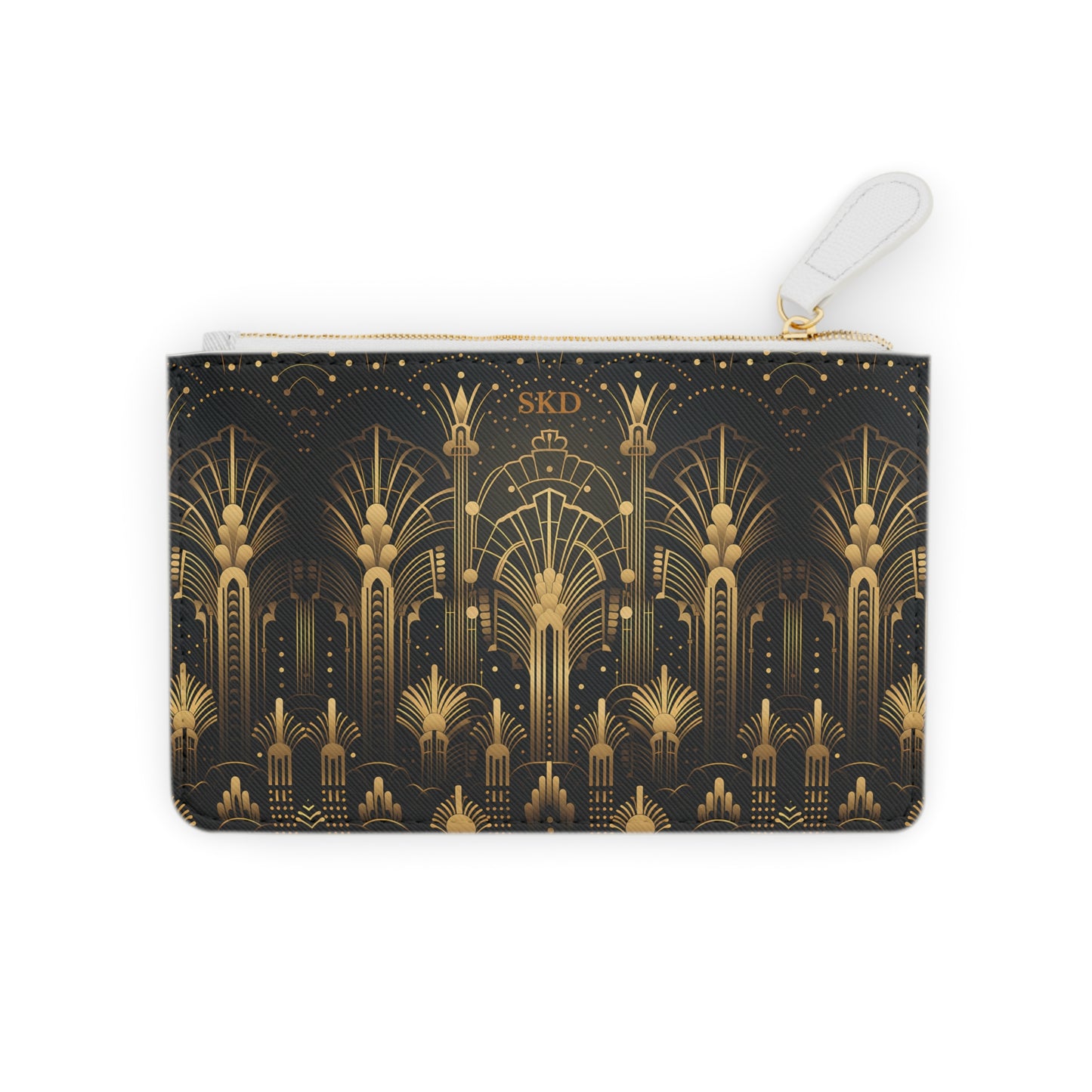 LIMITED EDITION: Gatsby Opulence | Black & Gold Art Deco Mini Clutch Bag | Jazz Age Glamour for Modern Sophistication