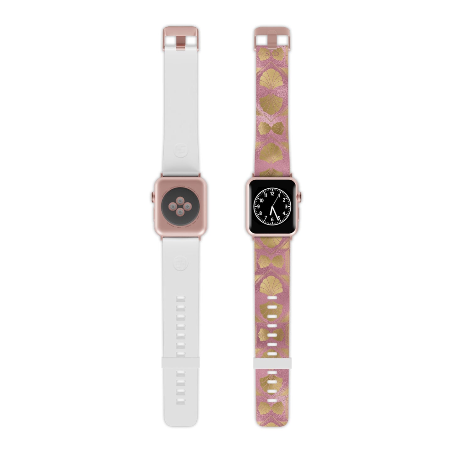 Collector's Vault: Blush Horizon | Digital Couture Pastel Pink Apple Watch Band | Adjustable Strap, Sweat-Resistant & Compatible with All Series