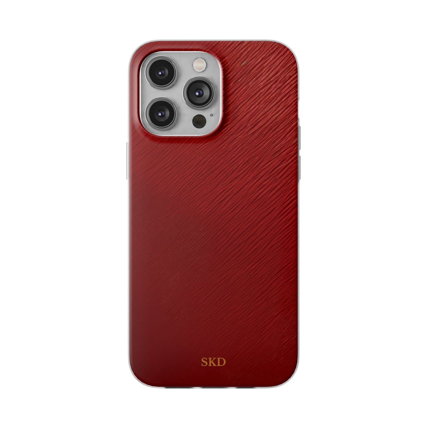 Crimson Reverie | Striking Dark Red iPhone Case | Shock-Absorbing TPU Protective Cover, Slim & Wireless Charging Compatible – Unique Tech Gift for All iPhone Sizes