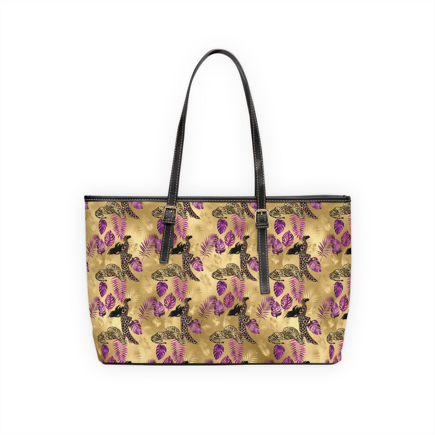 Vault Exclusive: Wild Majesty | Royal Purple and Gold Leopard Shoulder Bag | Bold Statement for Confident Fashionistas