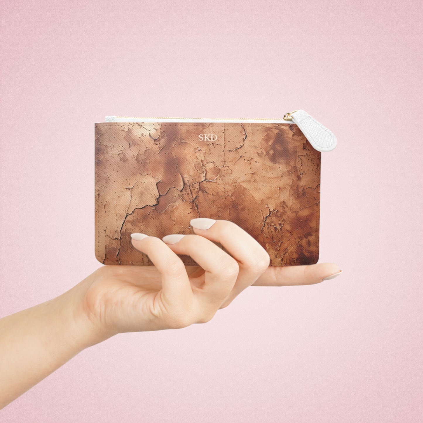 Heritage Luxe | Cognac Brown Faux Leather Mini Clutch Bag | Classic Sophistication with a Timeless Touch