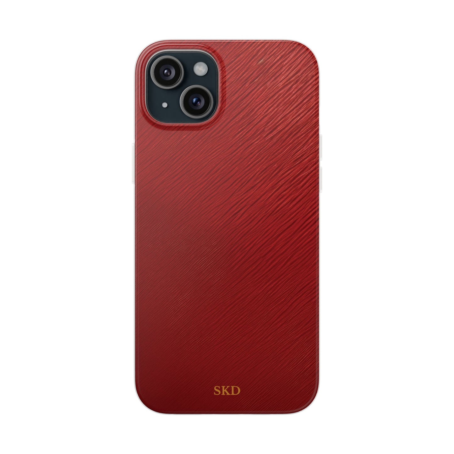 Crimson Reverie | Striking Dark Red iPhone Case | Shock-Absorbing TPU Protective Cover, Slim & Wireless Charging Compatible – Unique Tech Gift for All iPhone Sizes