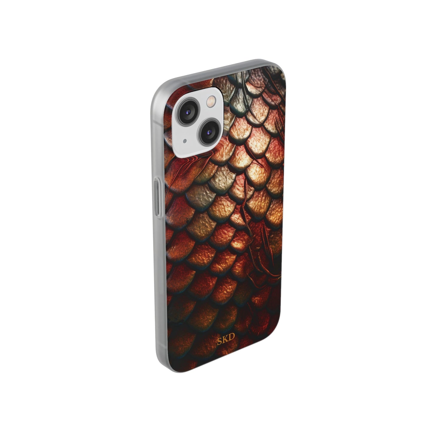 LIMITED EDITION: Enchanging Mystique |  Multi-Color Dragon Scale iPhone Case | Shock-Absorbing TPU Protective Cover, Slim & Wireless Charging Compatible, All iPhone Sizes