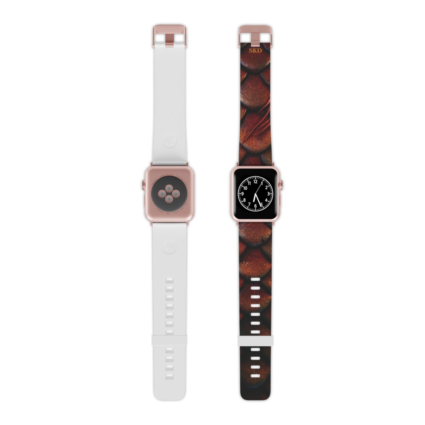 LIMITED EDITION: Enchanting Mystique | Digital Couture Multi-Color Dragon Scale Apple Watch Band (Red Version) | Adjustable Strap, Sweat-Resistant & Compatible with All Series