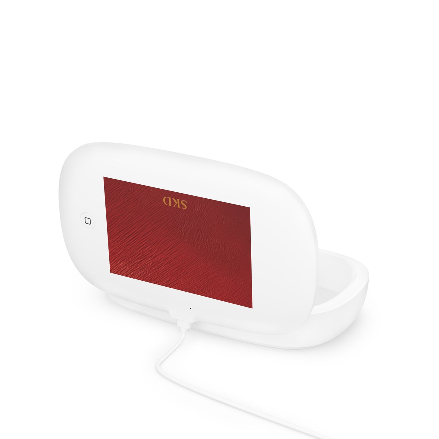 Crimson Reverie | Striking Dark Red UV Phone Sanitizer & Wireless Charging Pad | Multi-Color Design, Kills 99% of Germs, Fits Phones, Keys & Jewelry