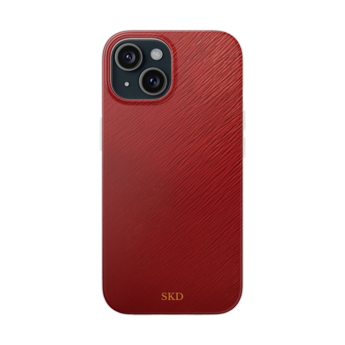 Crimson Reverie | Striking Dark Red iPhone Case | Shock-Absorbing TPU Protective Cover, Slim & Wireless Charging Compatible – Unique Tech Gift for All iPhone Sizes