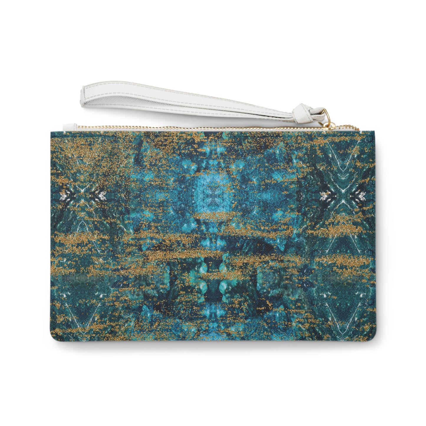 LIMITED EDITION: Celestial Reverie | Chrysocolla & Pyrite Inspired Clutch Bag | Collector’s Vault Edition of Cleopatra’s “Wise Stone”