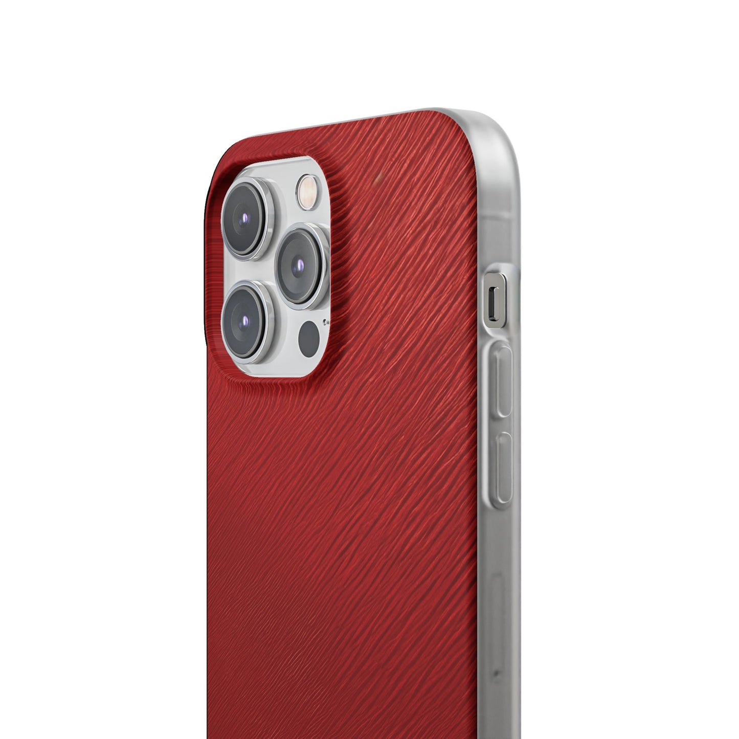 Crimson Reverie | Striking Dark Red iPhone Case | Shock-Absorbing TPU Protective Cover, Slim & Wireless Charging Compatible – Unique Tech Gift for All iPhone Sizes