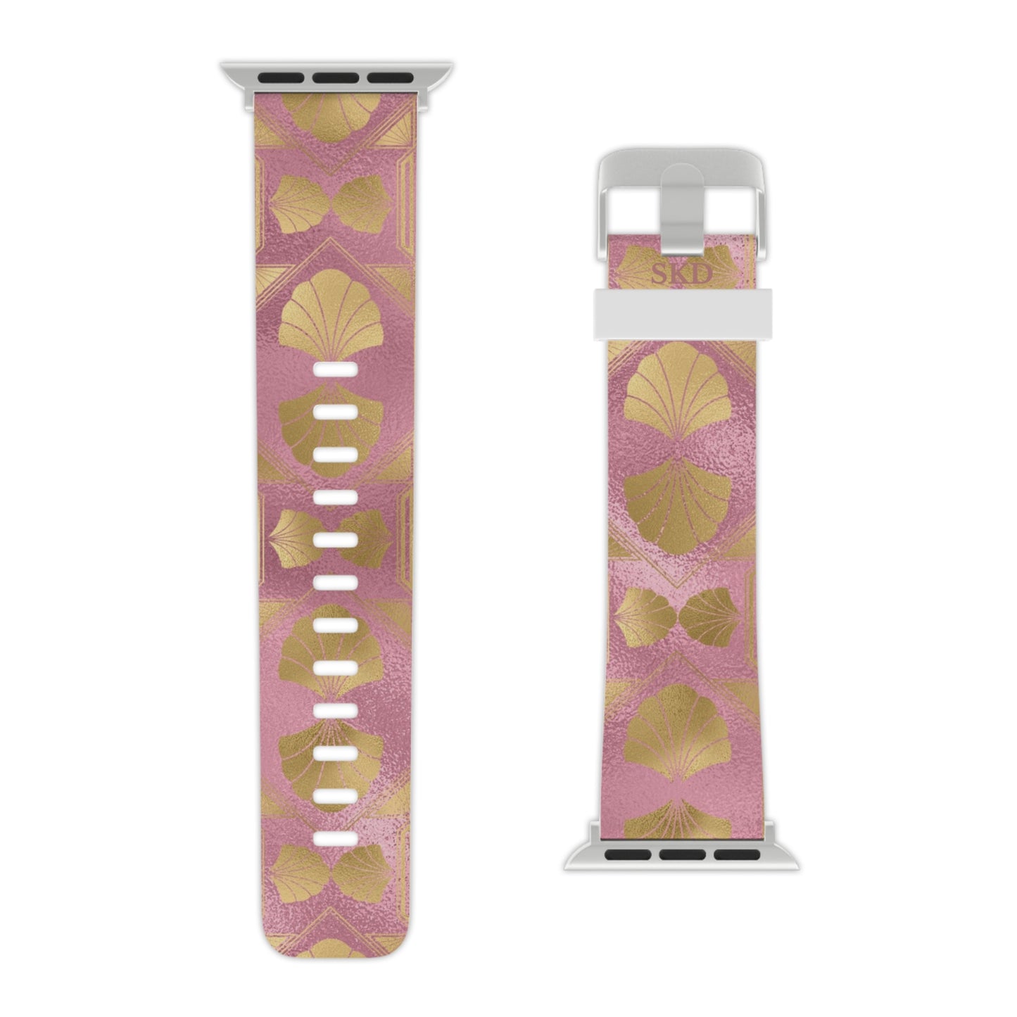 Collector's Vault: Blush Horizon | Digital Couture Pastel Pink Apple Watch Band | Adjustable Strap, Sweat-Resistant & Compatible with All Series