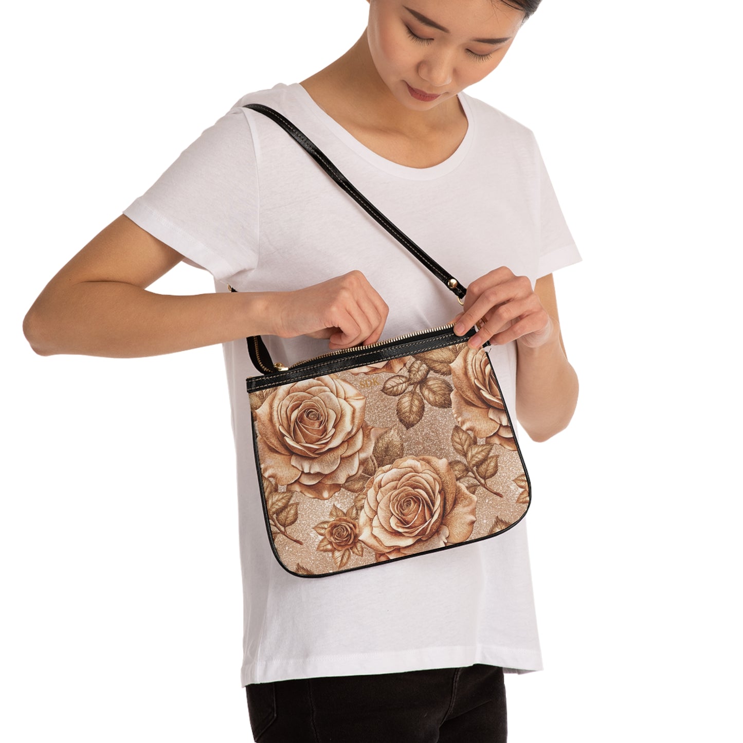Vault Exclusive: Sepine Elegance | Sweet Rose Small Shoulder Bag | Luxury for Nature-Inspired Glam
