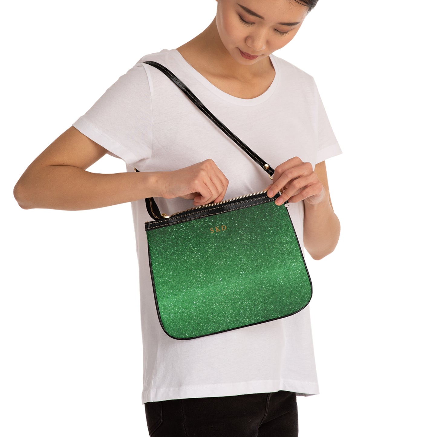 LIMITED EDITION: Emerald Enchantment | Shimmering Fairytale Shoulder Bag | Radiant Sophistication in Every Shade of Courage