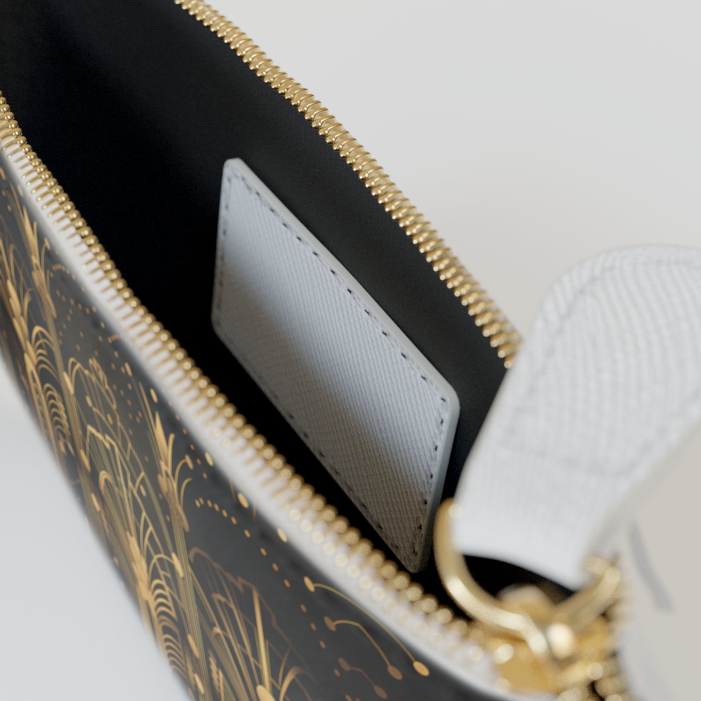 LIMITED EDITION: Gatsby Opulence | Black & Gold Art Deco Mini Clutch Bag | Jazz Age Glamour for Modern Sophistication