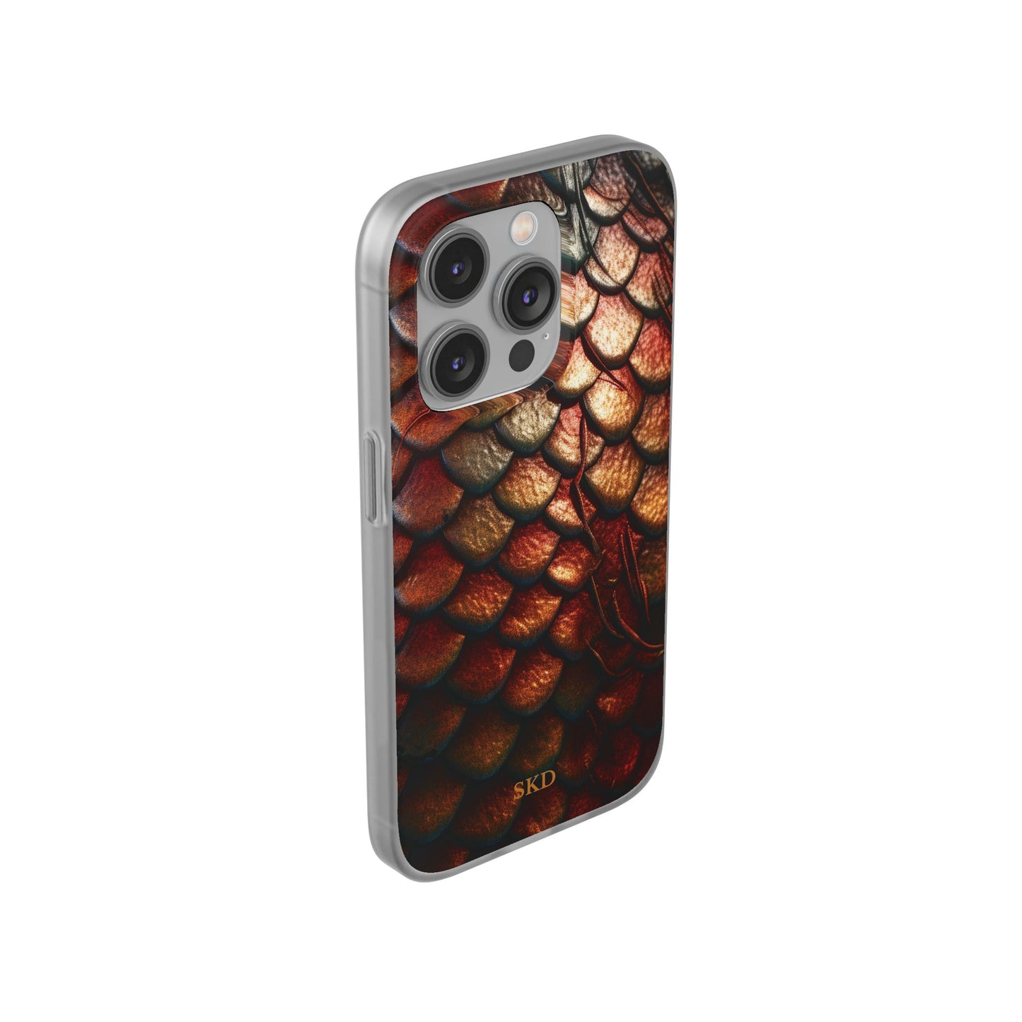 LIMITED EDITION: Enchanging Mystique |  Multi-Color Dragon Scale iPhone Case | Shock-Absorbing TPU Protective Cover, Slim & Wireless Charging Compatible, All iPhone Sizes