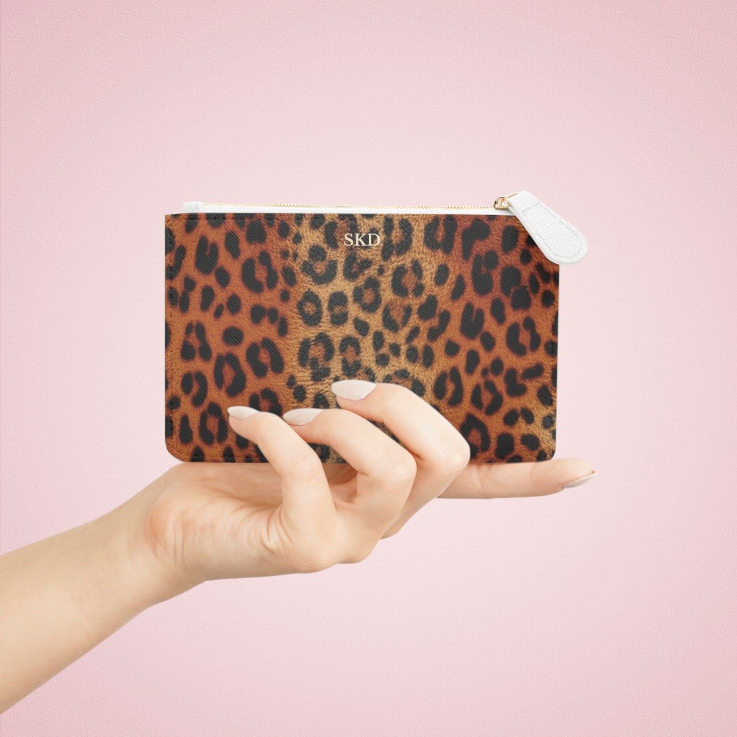 Elysian Safari | Leopard Faux Leather Mini Clutch Bag | Timeless Glamour with a Wild Edge