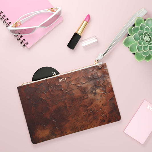 Collector's Vault: Monarch Dynasty | Deep Earth Patina Clutch Bag | Regal Statement for Distinctive Taste
