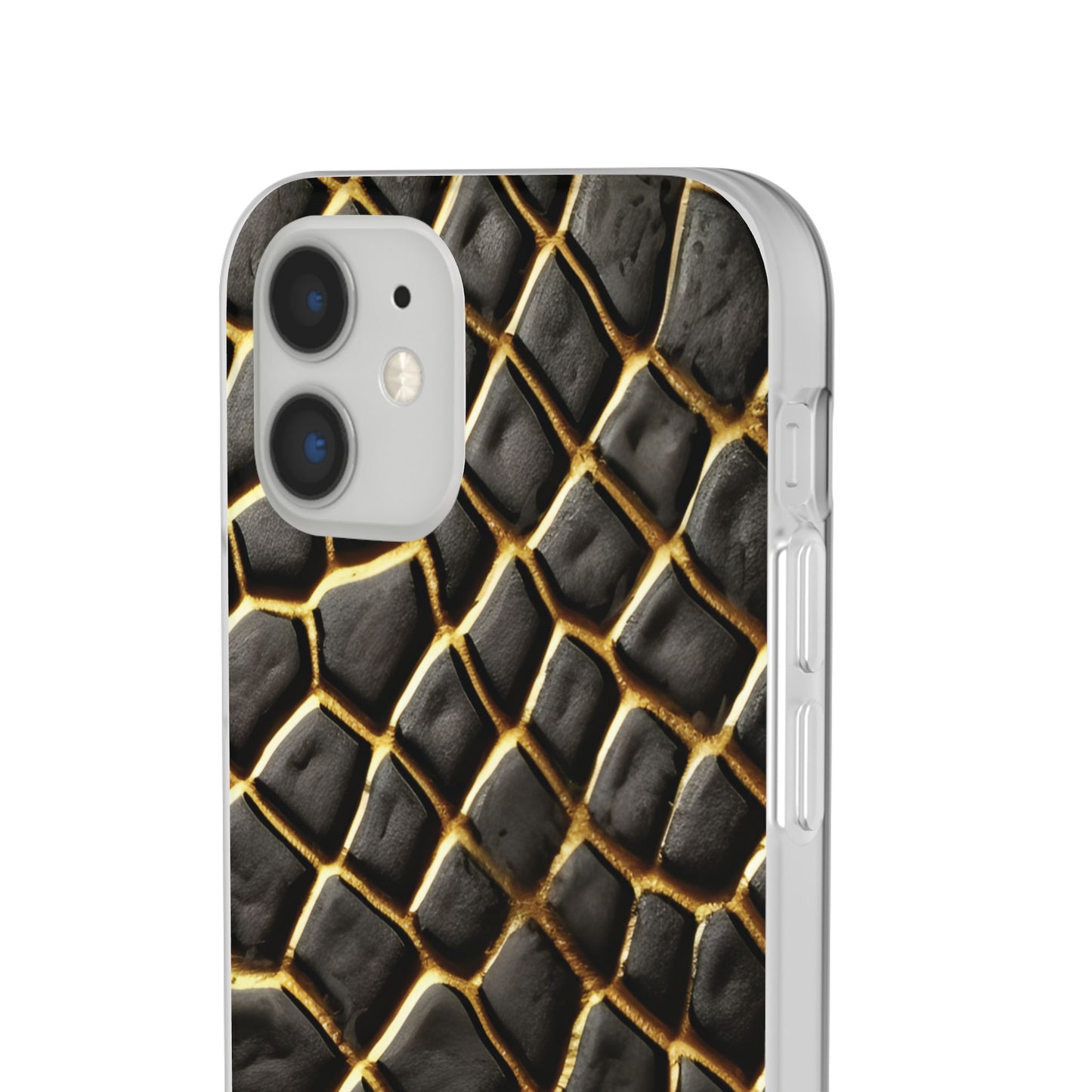 LIMITED EDITION: Obsidian Venom | Striking Black & Gold Faux Snake iPhone Case | Sleek, Sophisticated, and Protective