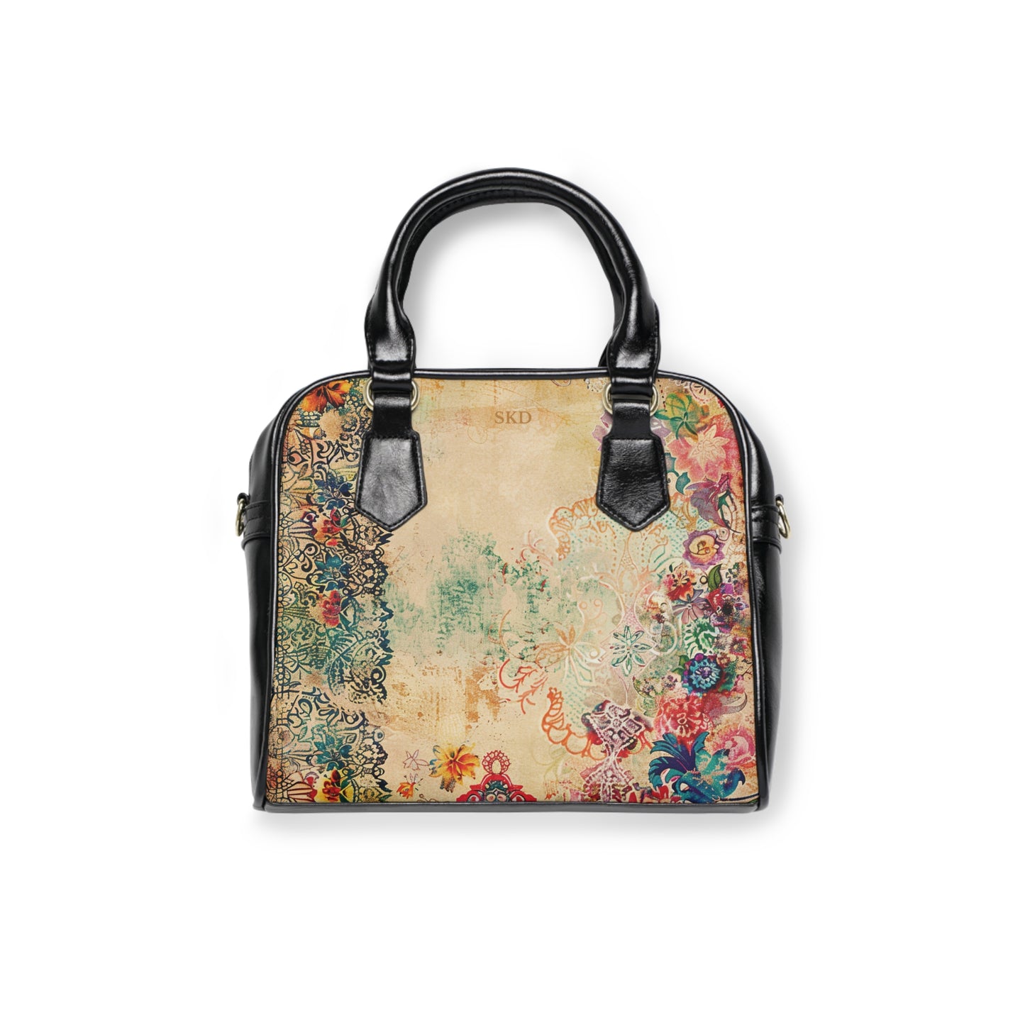 LIMITED EDITION: Timeless Tapestry | Ivory Floral Embroidered Shoulder Bag | Delicate Garden Luxury for Year-Round Style