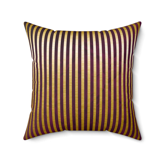 Luxury Stripes | Custom Spun Polyester Square Pillow | Stylish Double-Sided Home Décor Accent for a Personalized Touch