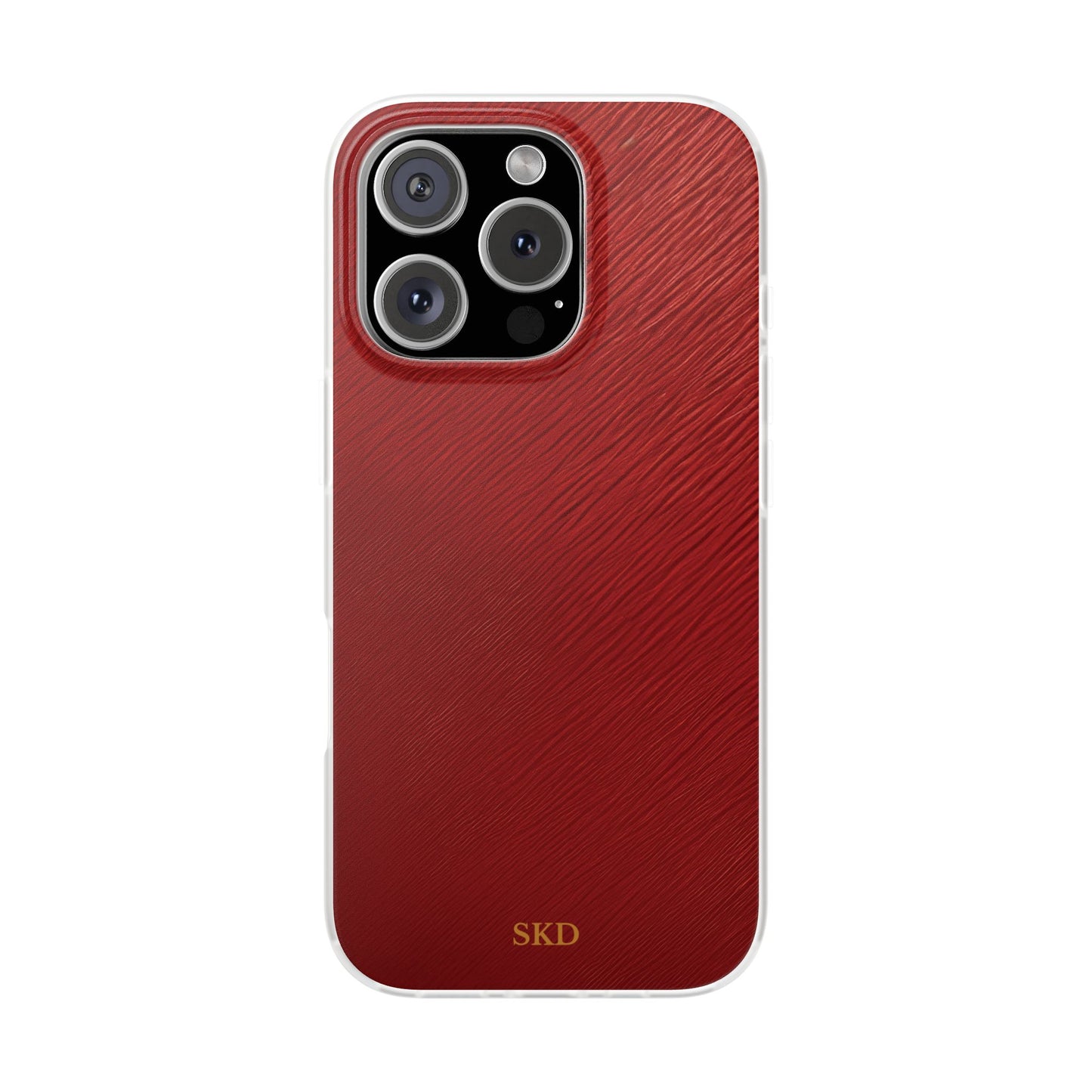 Crimson Reverie | Striking Dark Red iPhone Case | Shock-Absorbing TPU Protective Cover, Slim & Wireless Charging Compatible – Unique Tech Gift for All iPhone Sizes