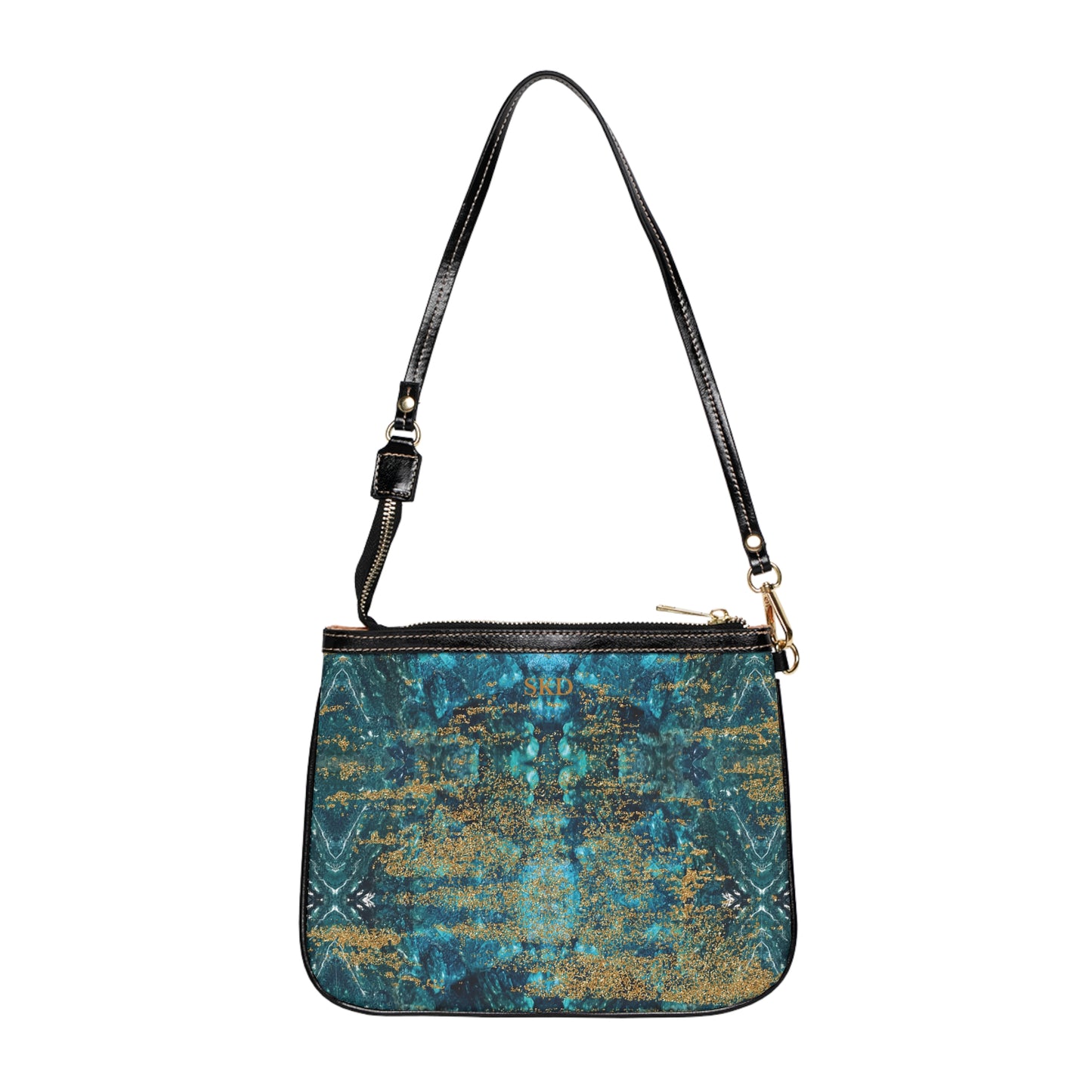 LIMITED EDITION: Celestial Reverie | Chrysocolla & Pyrite Inspired Small Shoulder Bag | Collector’s Vault Edition of Cleopatra’s "Wise Stone"