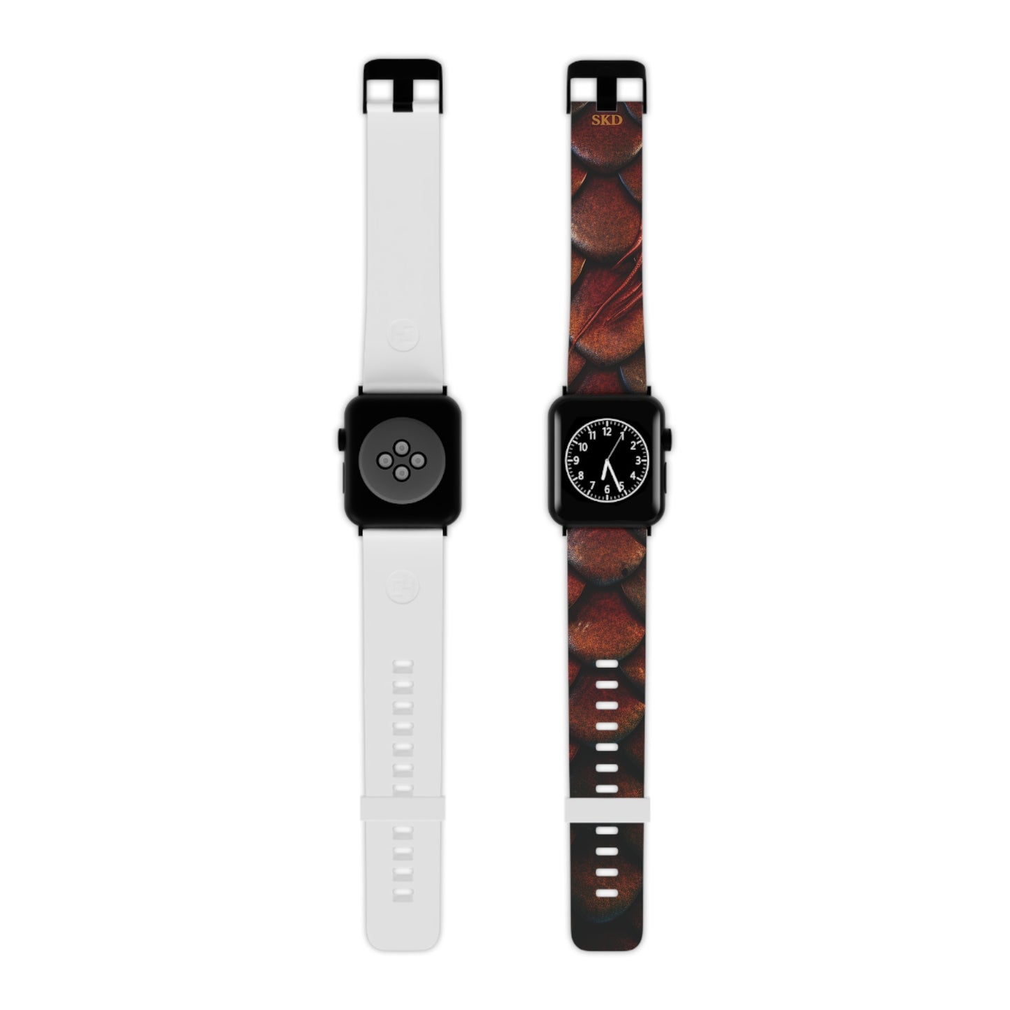 LIMITED EDITION: Enchanting Mystique | Digital Couture Multi-Color Dragon Scale Apple Watch Band (Red Version) | Adjustable Strap, Sweat-Resistant & Compatible with All Series