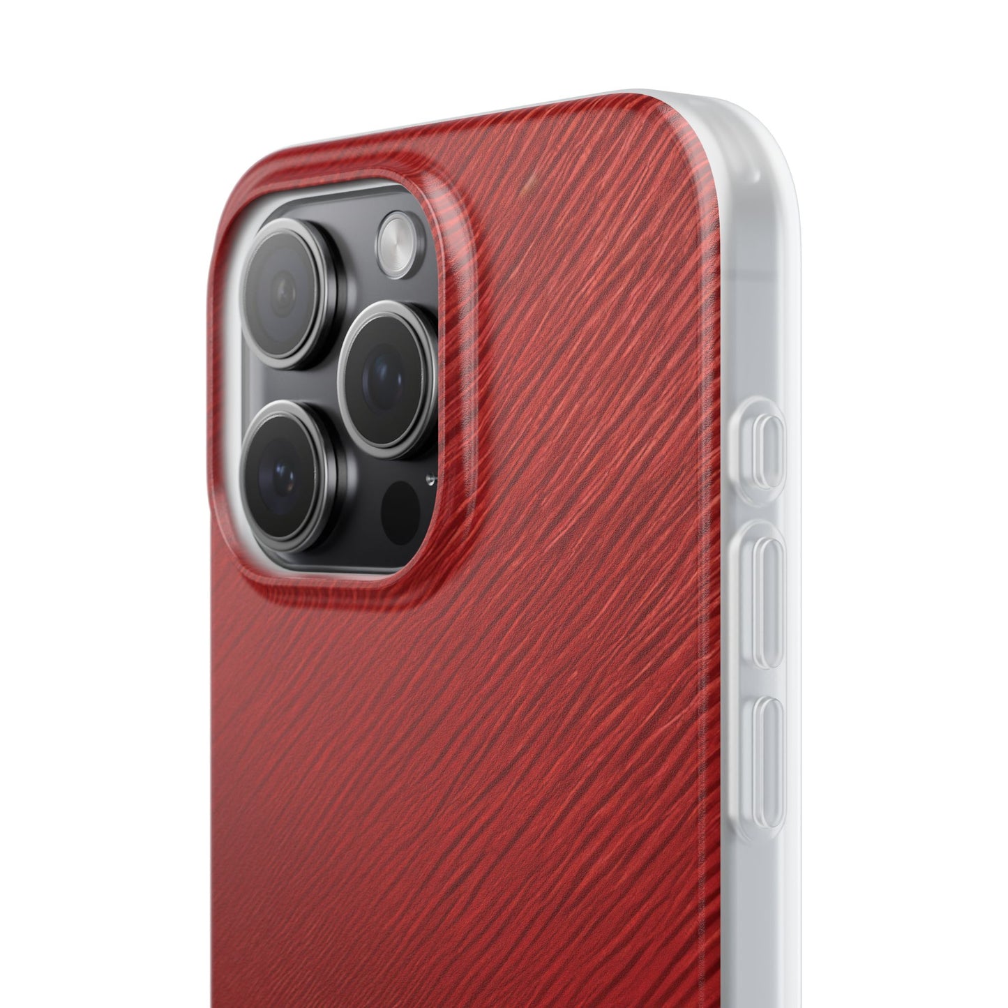 Crimson Reverie | Striking Dark Red iPhone Case | Shock-Absorbing TPU Protective Cover, Slim & Wireless Charging Compatible – Unique Tech Gift for All iPhone Sizes