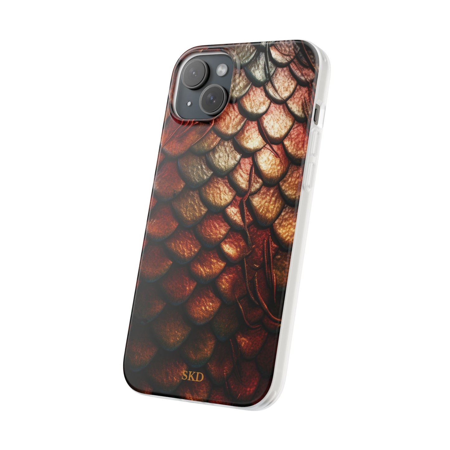 LIMITED EDITION: Enchanging Mystique |  Multi-Color Dragon Scale iPhone Case | Shock-Absorbing TPU Protective Cover, Slim & Wireless Charging Compatible, All iPhone Sizes