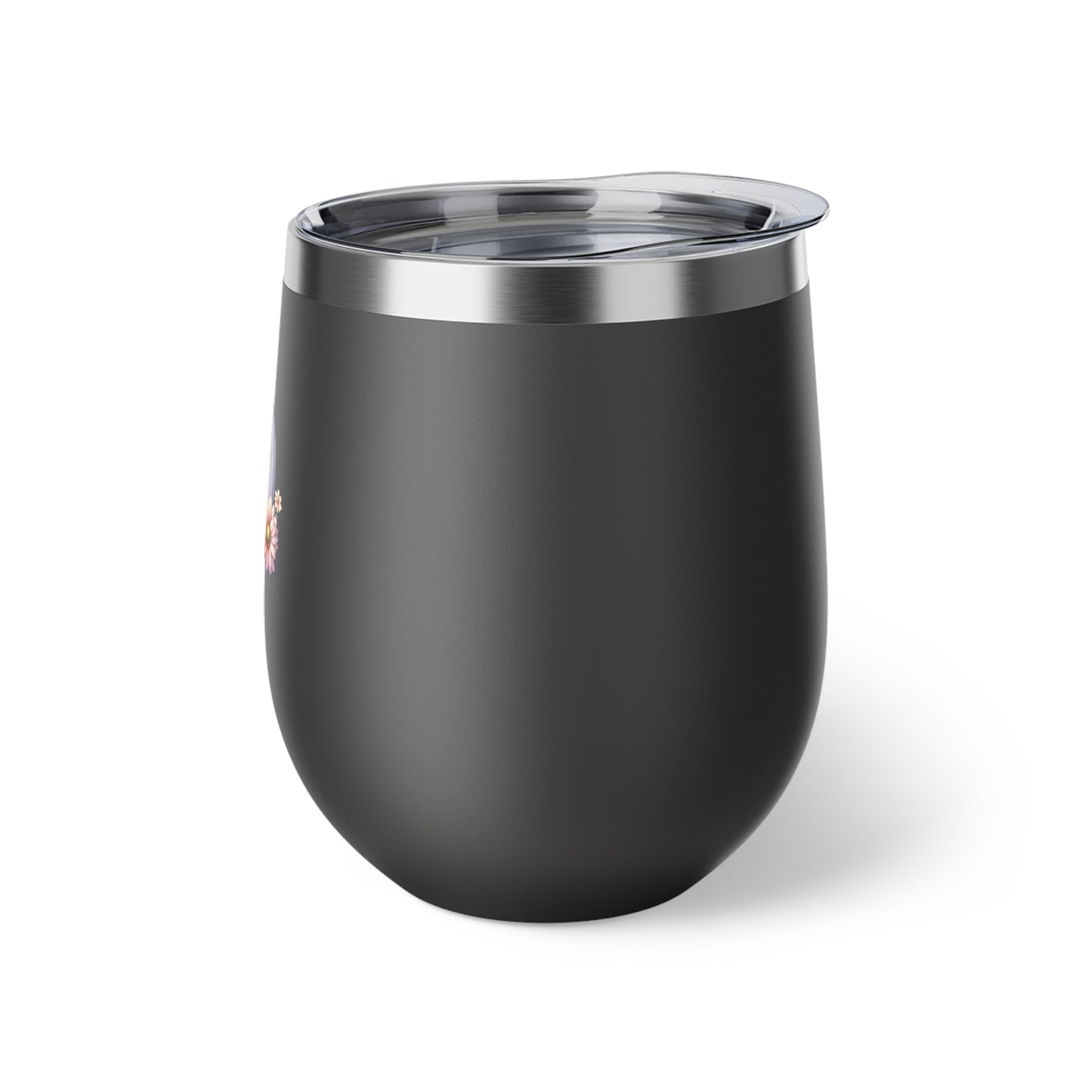 Letter D - Personalized Whimsical Butterfly Copper Vacuum Insulated Cup, 12 oz – Perfect for Weddings