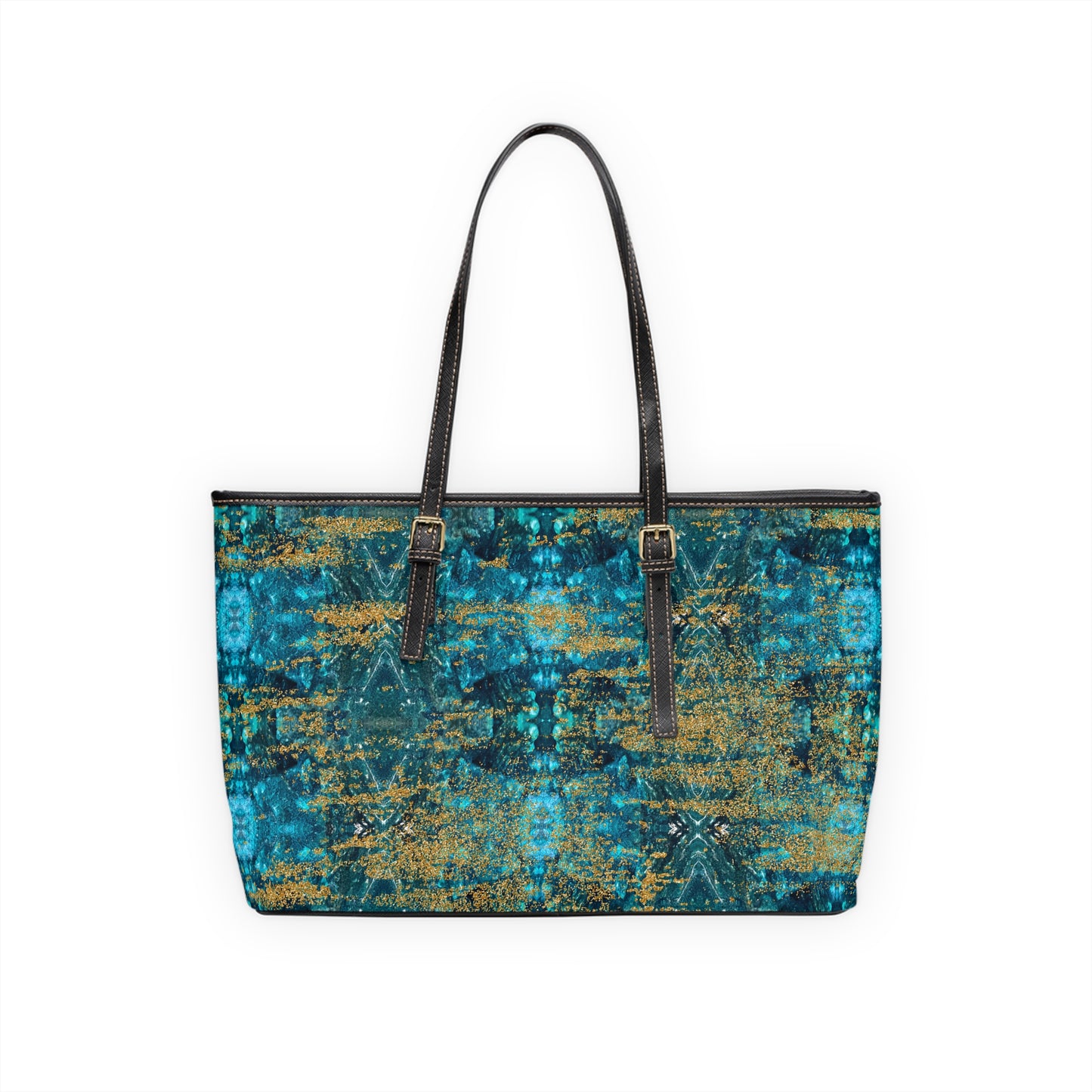 LIMITED EDITION: Celestial Reverie | Chrysocolla & Pyrite Inspired Shoulder Bag | Collector’s Vault Edition of Cleopatra’s Wise Stone”