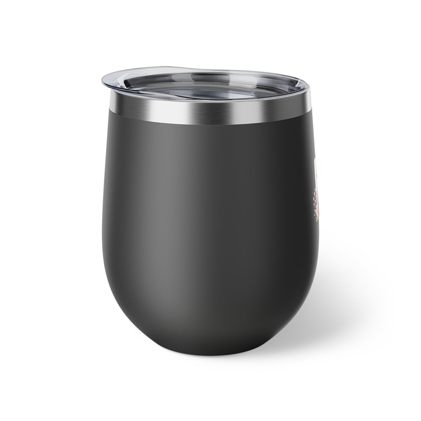 Letter F - Personalized Whimsical Butterfly Copper Vacuum Insulated Cup, 12 oz – Perfect for Weddings