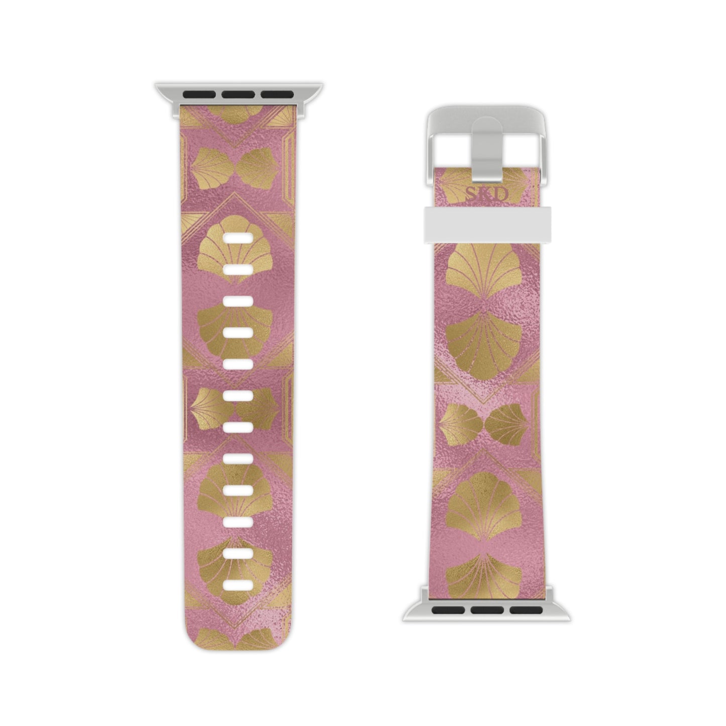 Collector's Vault: Blush Horizon | Digital Couture Pastel Pink Apple Watch Band | Adjustable Strap, Sweat-Resistant & Compatible with All Series