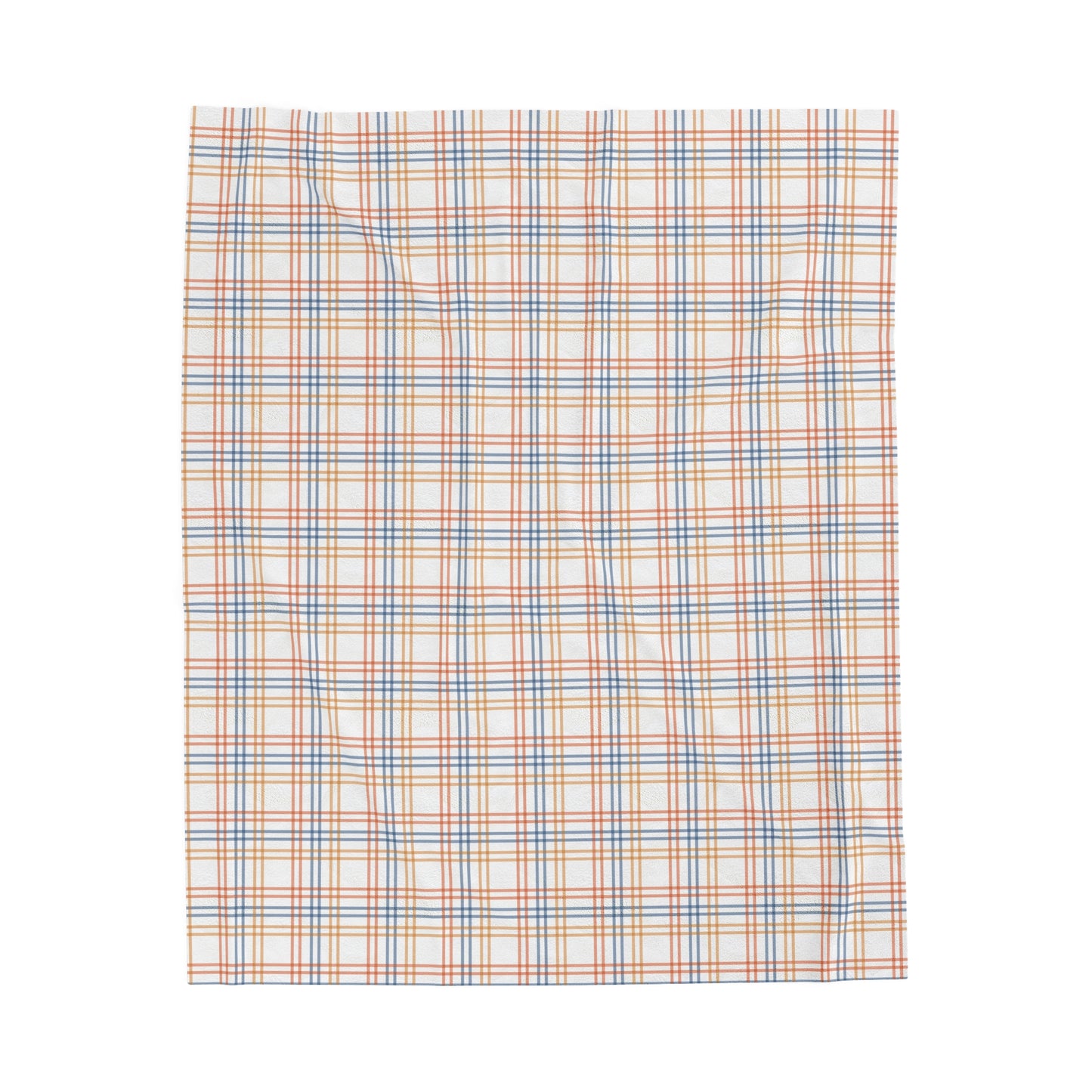 Custom Stripe Plush Velveteen Plaid Blanket – Cozy, Soft, and Perfect for Personalized Gifts | 50x60