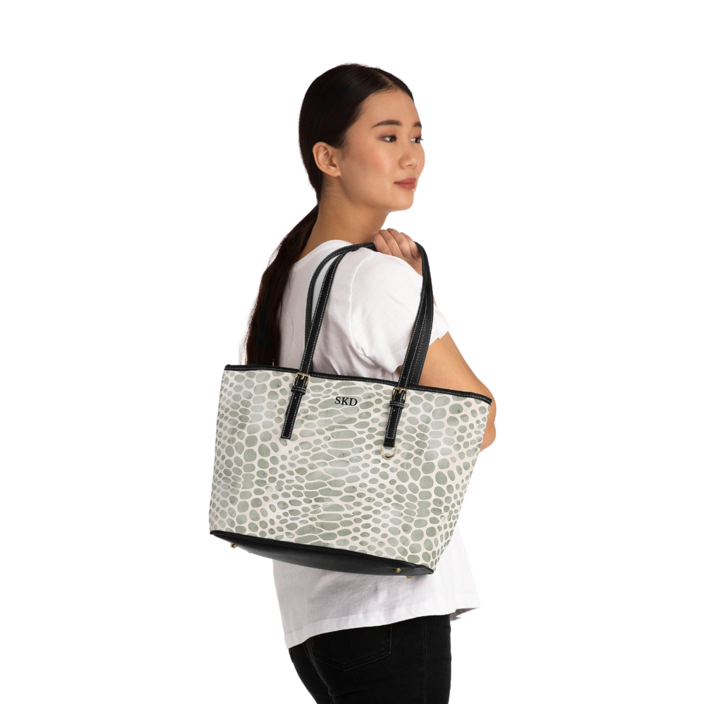 Pale Venom | Soft Taupe Faux Snake Shoulder Bag | Subtle Exotic Edge for Discerning Taste