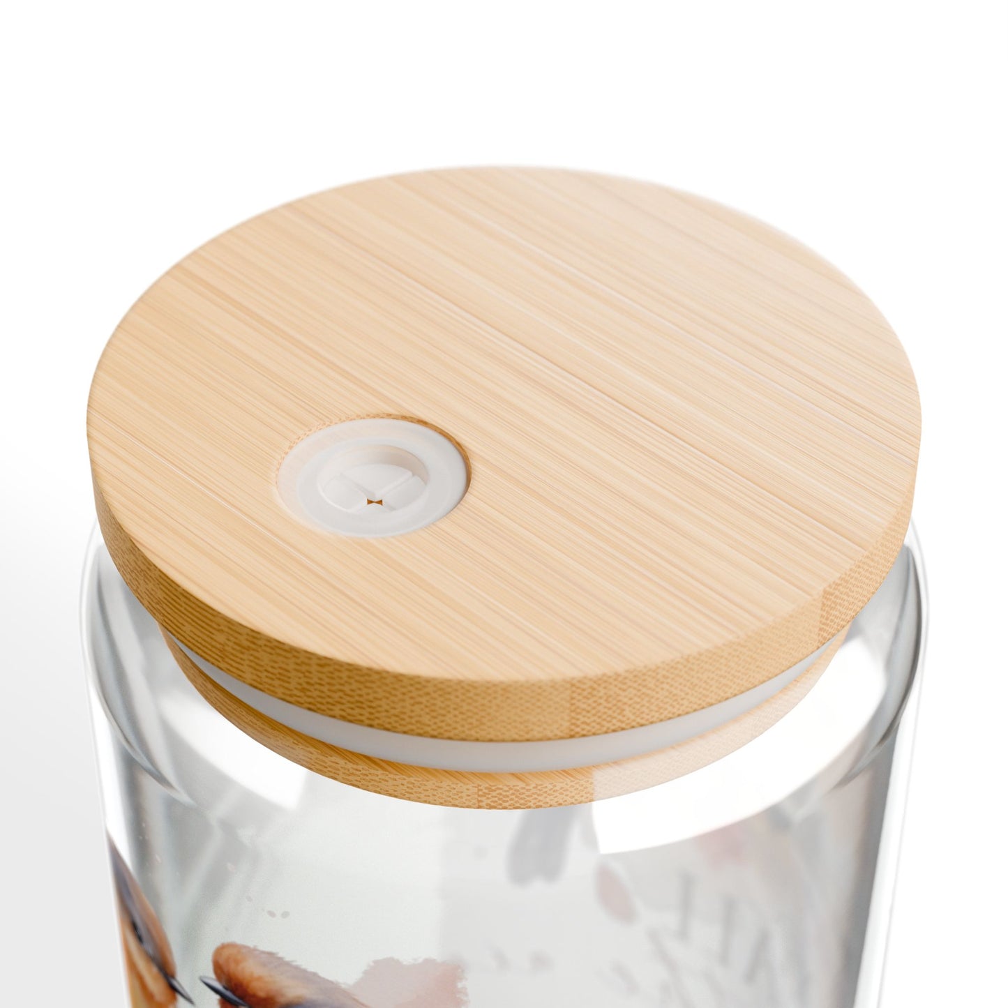 'Fall Is In The Air' | 16oz Custom Sipper Glass with Bamboo Lid & Straw – Perfect for Sweet Treats and Family Parties