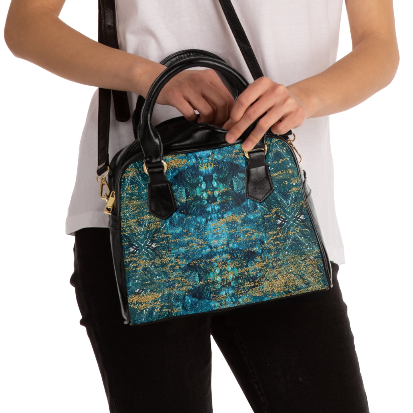 LIMITED EDITION: Celestial Reverie | Chrysocolla & Pyrite Inspired Handbag | Collector’s Vault Edition of Cleopatra’s Wise Stone