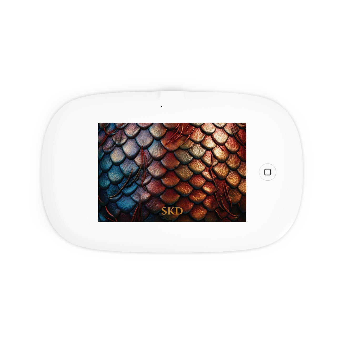 LIMITED EDITION: Enchanting Mystique | Luxurious, Multi-Color Dragon Scale UV Phone Sanitizer & Wireless Charging Pad | Kills 99% of Germs, Fits Phones, Keys & Jewelry