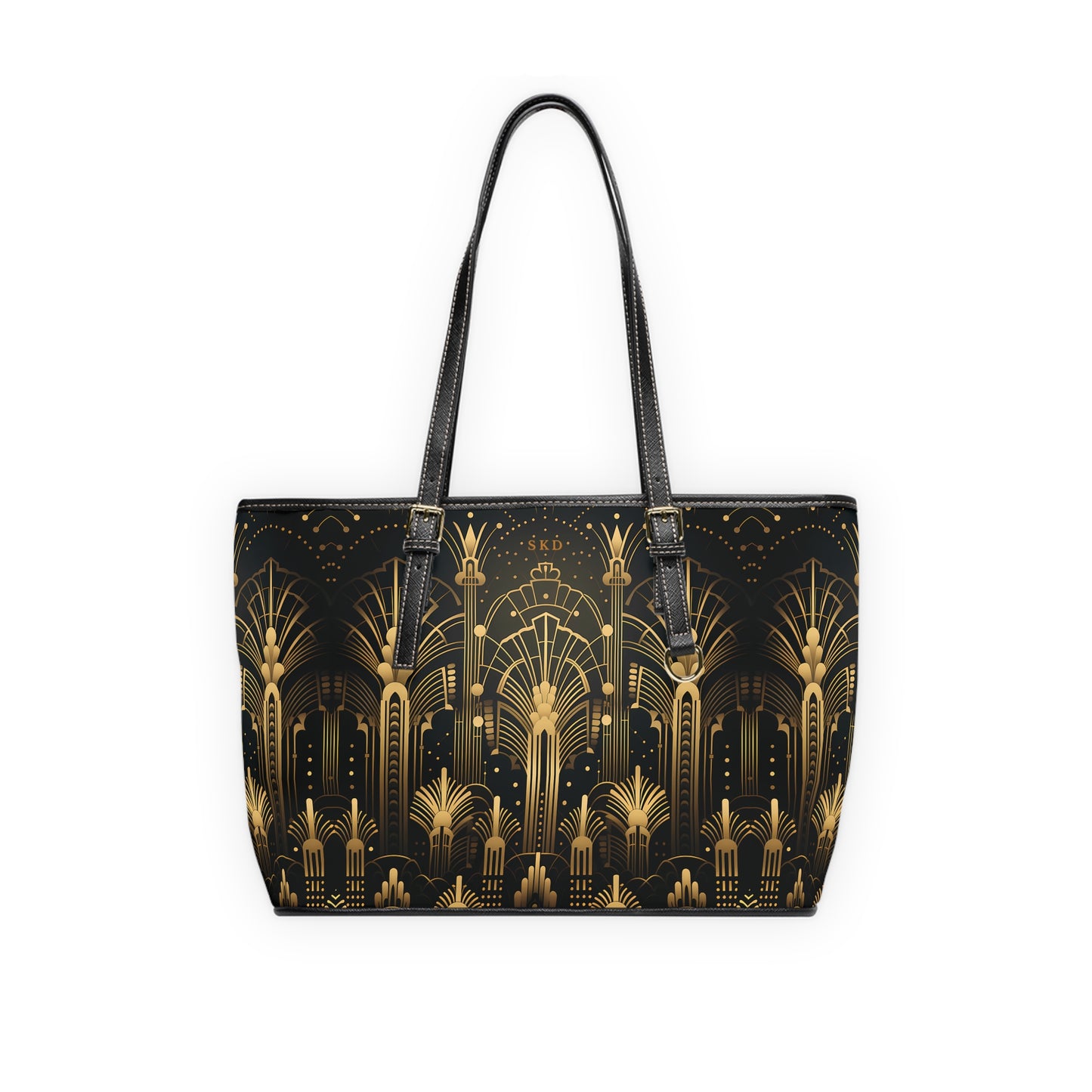 LIMITED EDITION: Gatsby Opulence | Black & Gold Art Deco Shoulder Bag | Jazz Age Glamour for Modern Sophistication