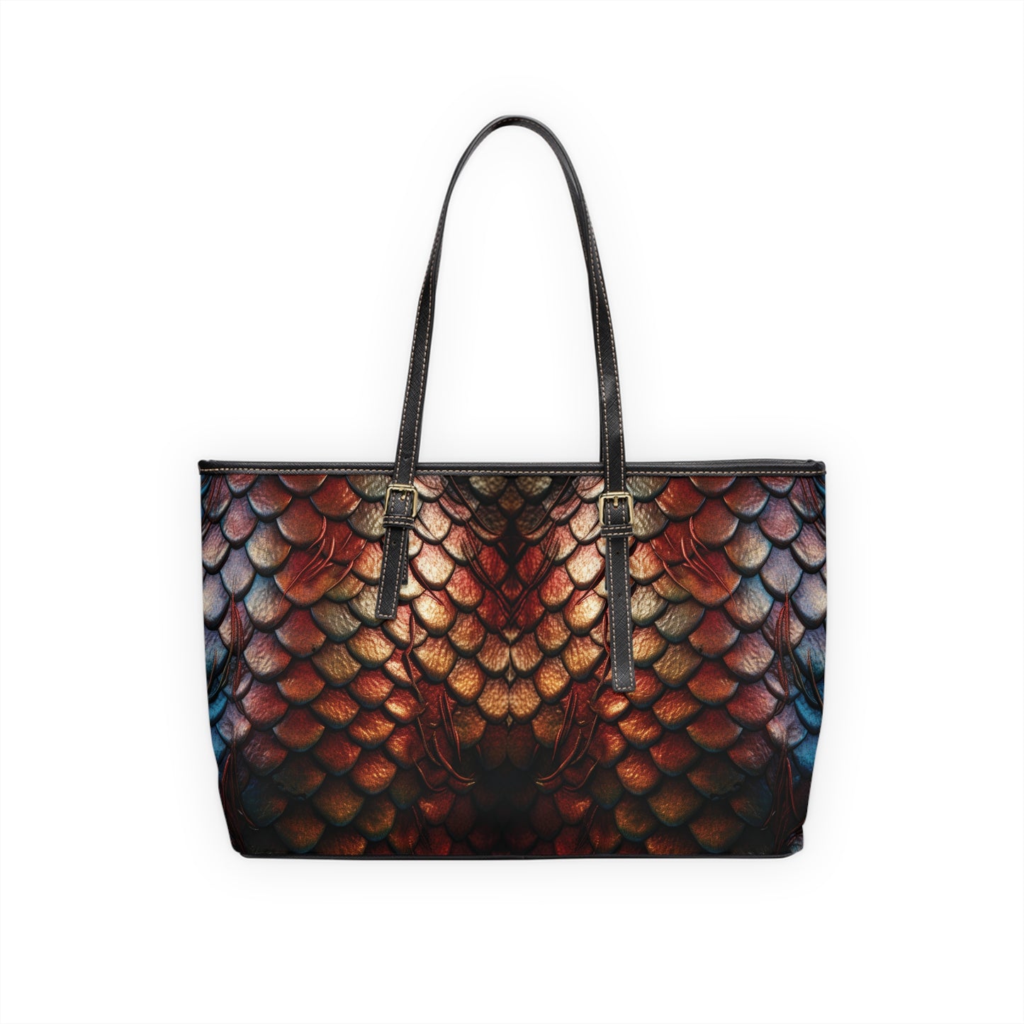 LIMITED EDITION: Enchanting Mystique | Multi-Color Dragon Scale Shoulder Bag | Captivating Elegance for Evening Affairs