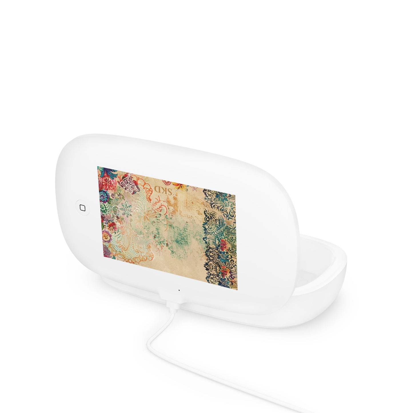 LIMITED EDITION: Timeless Tapestry | Vintage Floral UV Phone Sanitizer & Wireless Charging Pad | Multi-Color Design, Kills 99% of Germs, Fits Phones, Keys & Jewelry